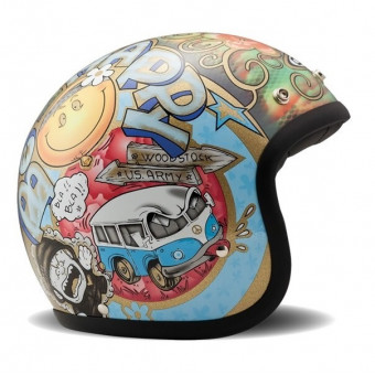Casque Jet Dmd Vintage Woodstock